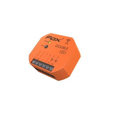 F&F FOX DOUBLE LED 2 kanałowy sterownik oświetlenia LED 12/24V Wi-Fi WI-LED2S2-P (WI-LED2S2-P)